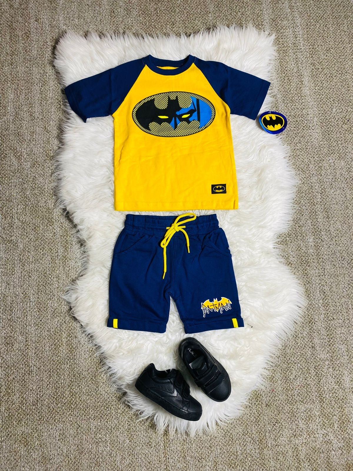 Set 2 piezas short camisa amarilla batman niño C9-BA-948N 545490