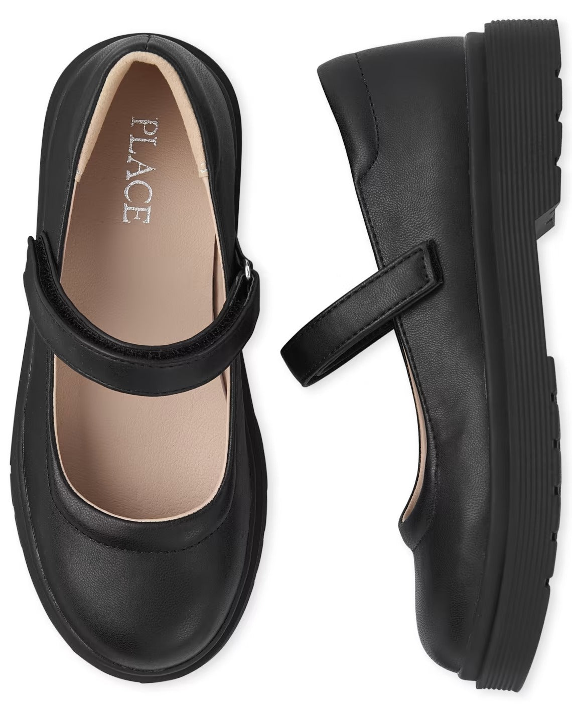 Zapatillas negras niña Childrens Place Zapatos negros escolar 3012480