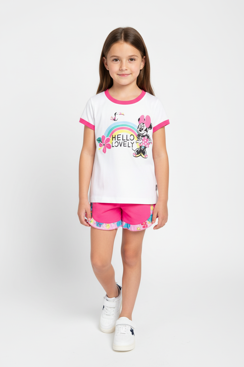 Set 2 piezas camisa blanca bebe niña minnie disney D9-MI-1164B promo 3x1000 490390