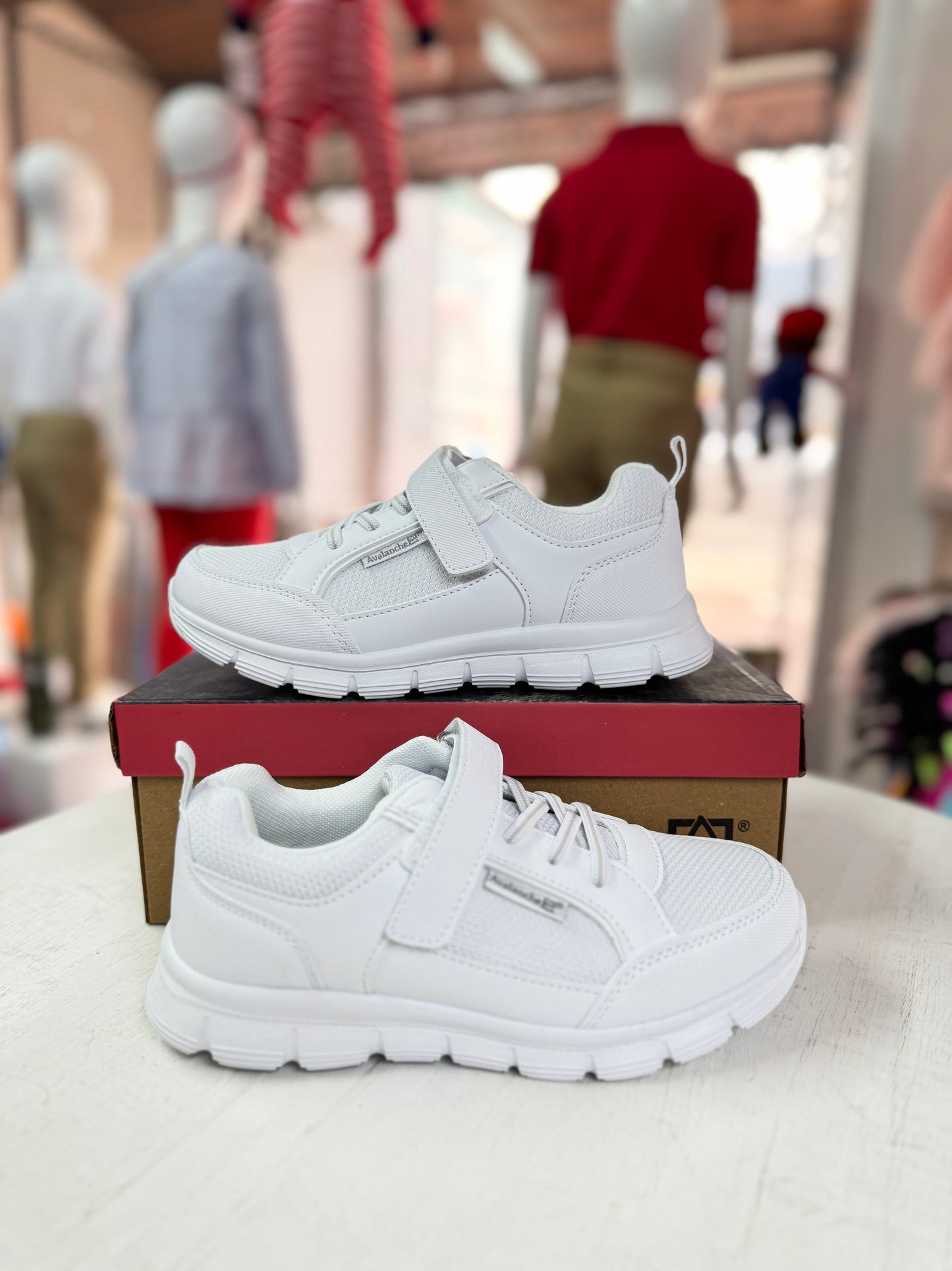 Tenis blancos Unisex niña niño AV96323