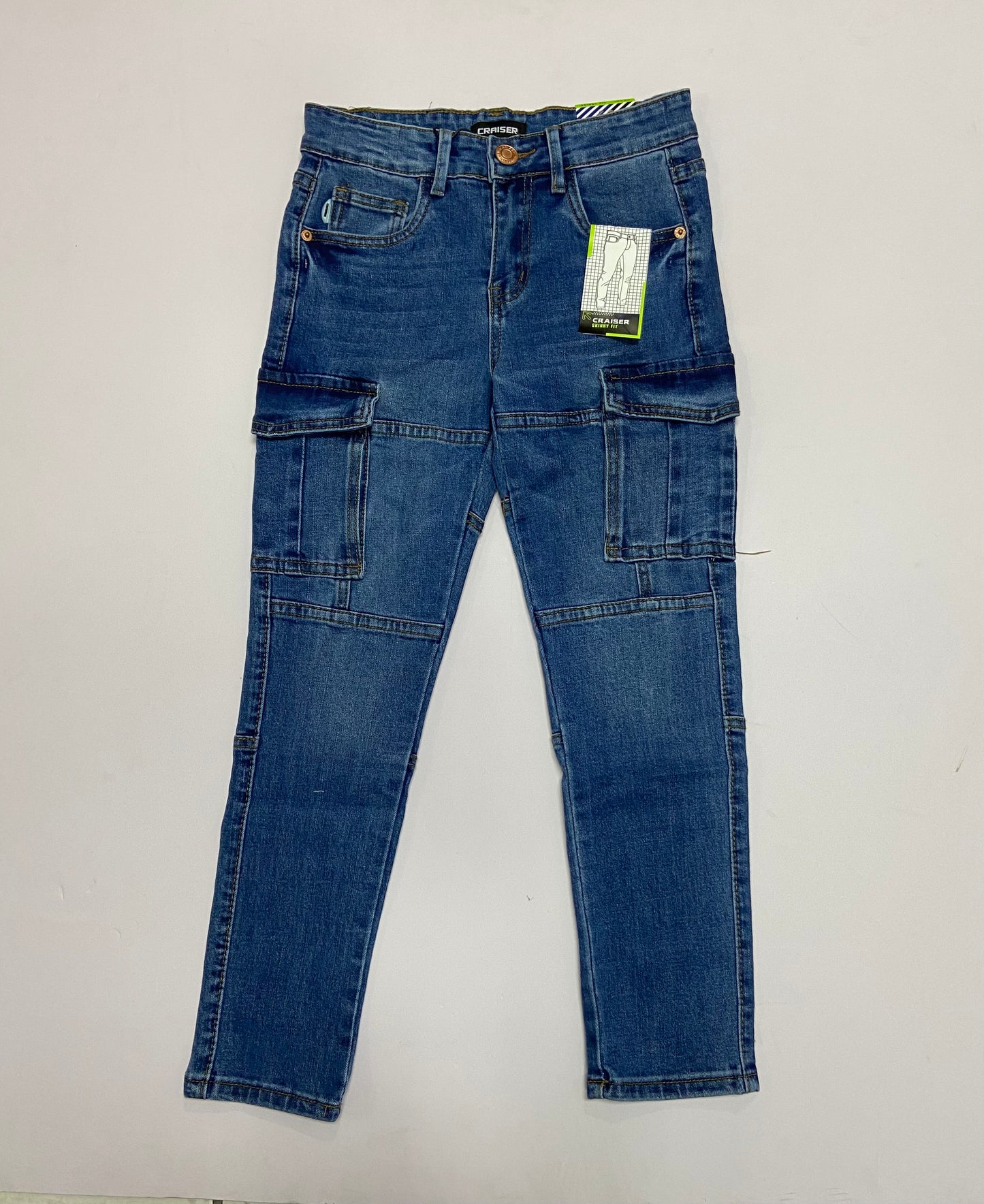 Pantalon Jeans azul cargo Niño Craiser BJ1220-38