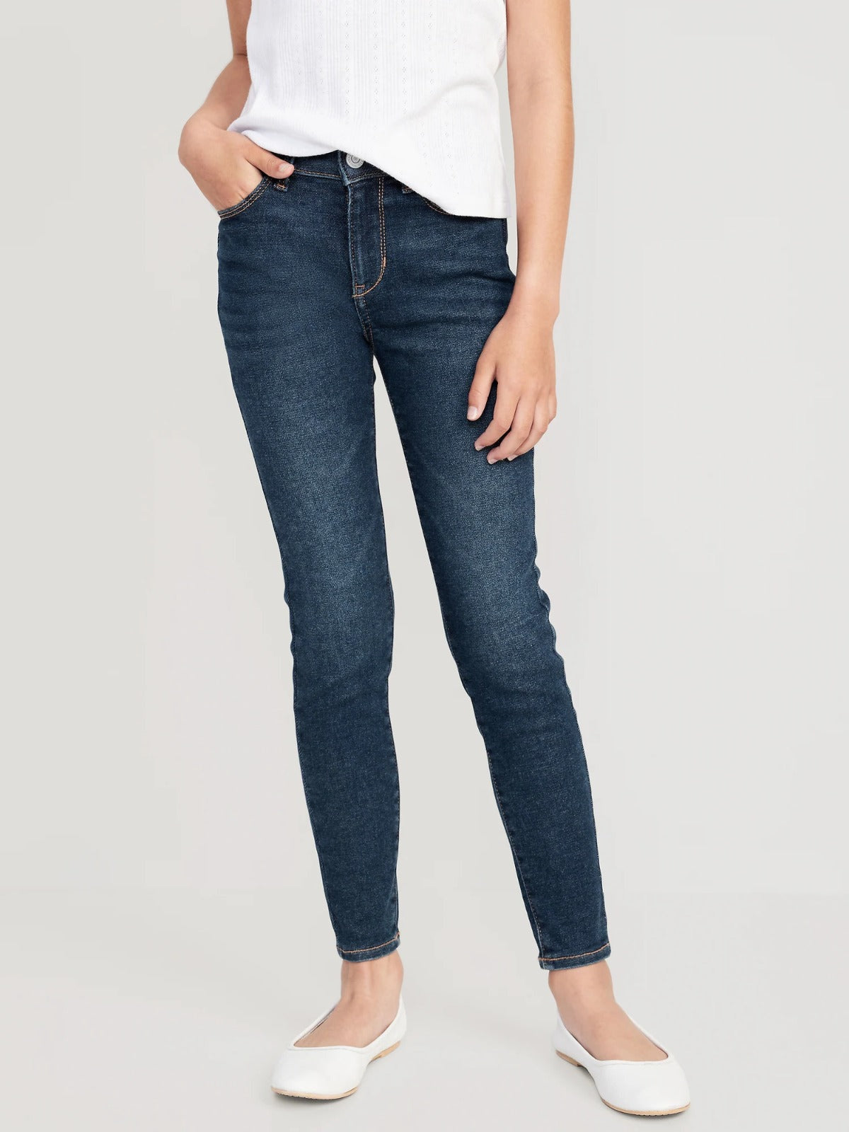 Pantalon Jeans Jeggings skinny Old navy Niña azul oscuro.730766-001