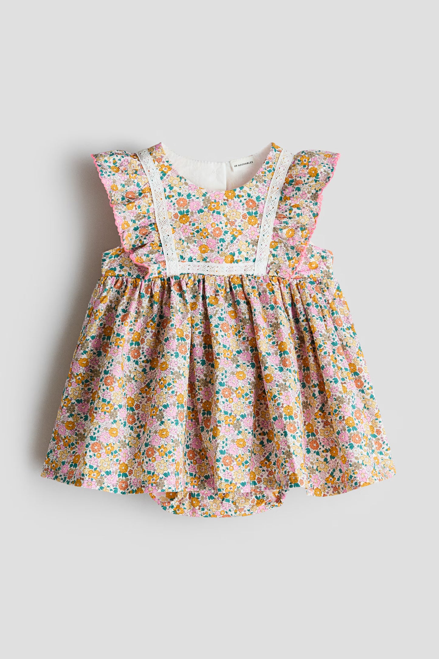 Vestido floreado multicolor bebe niña H&M 1322262003