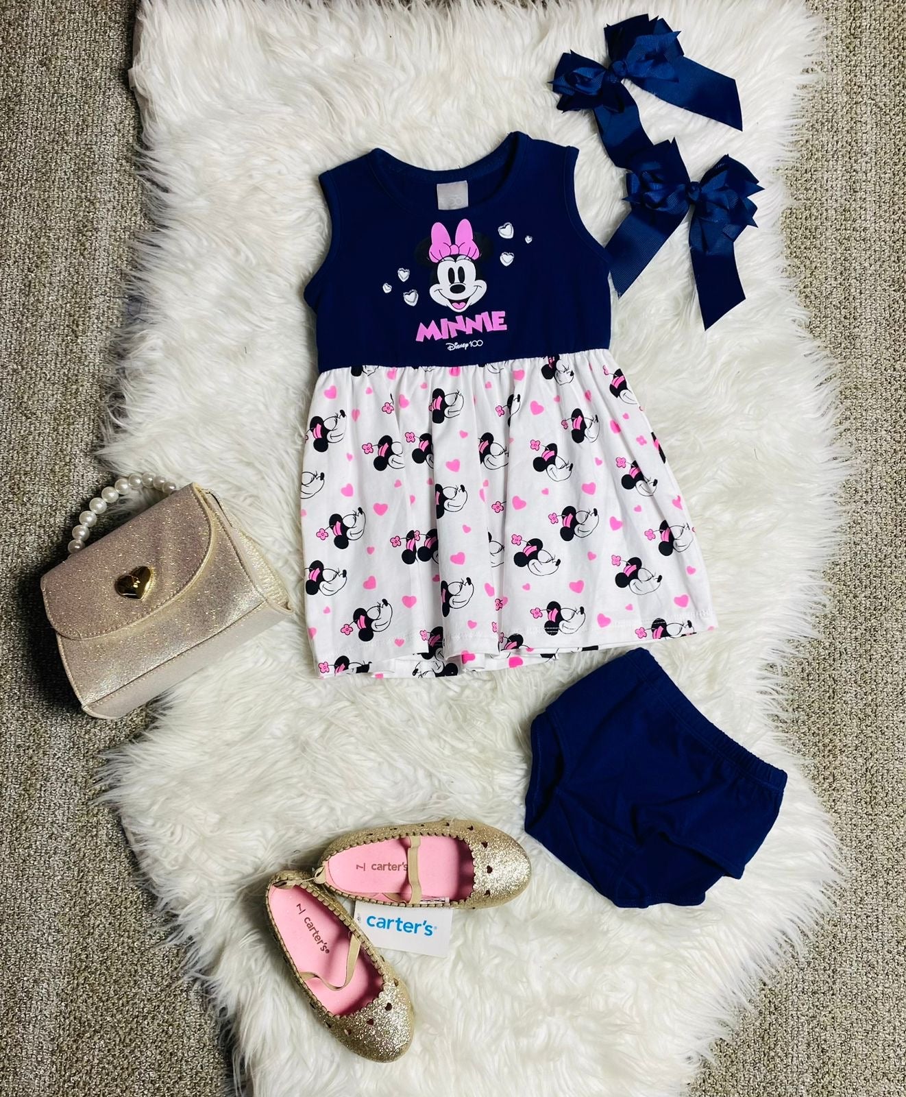 Vestido azul Minnie Disney bebe niña promo D10-MI-1289B 3x1000 490390