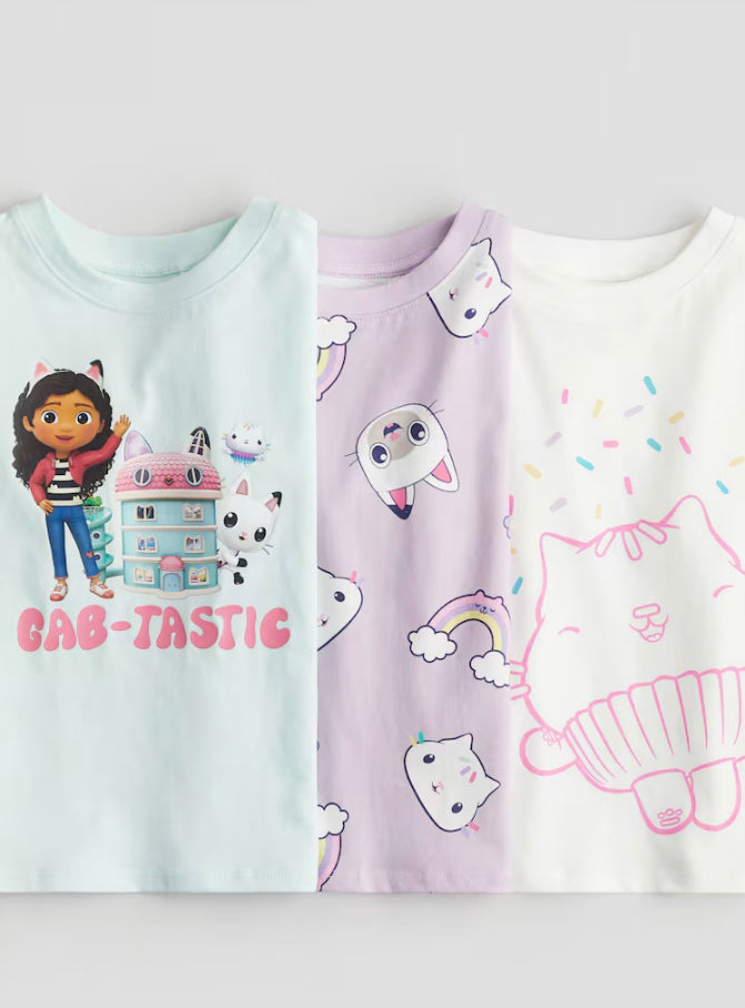 Set 3 camisas niña H&M Gabby doll house