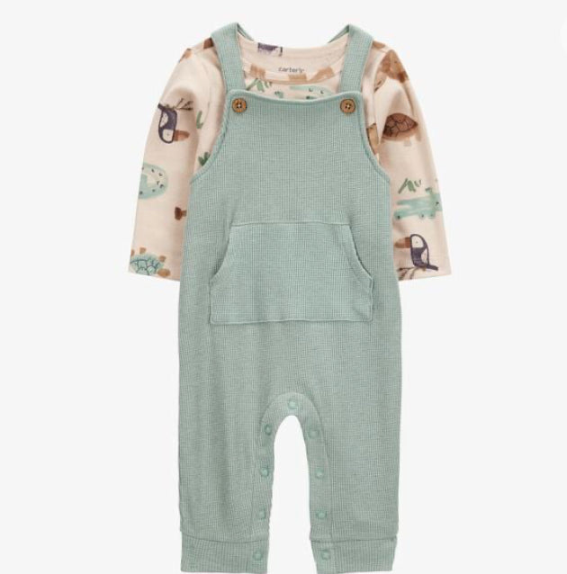 Set 2 piezas bebe niño animales Carters