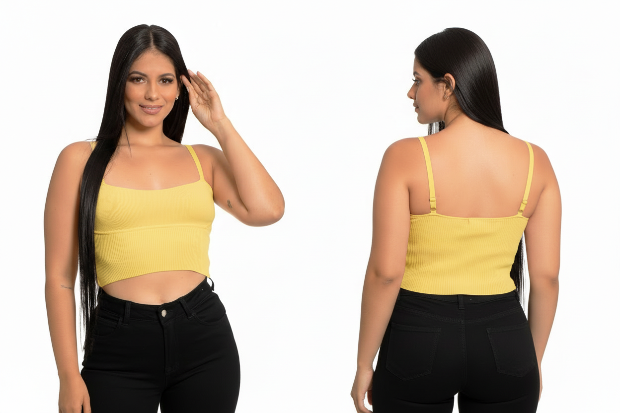 Camisa blusa dama mujer amarillo CTD1160-58 445390