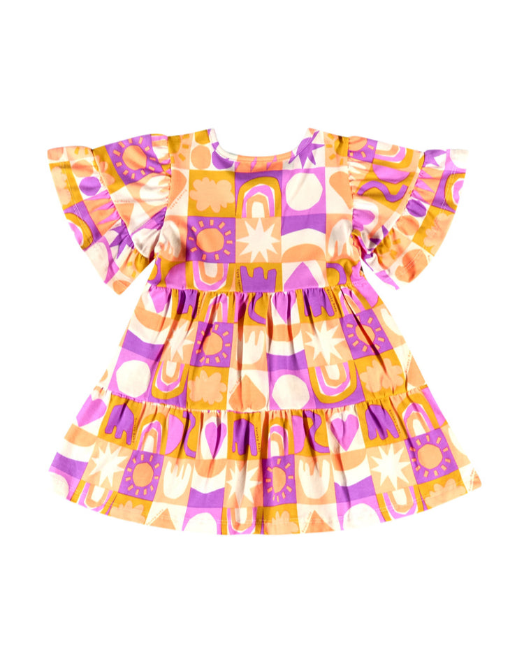 Vestido bebe niña colores revuelos quimby 34139-AB2169 promo 3x1000
