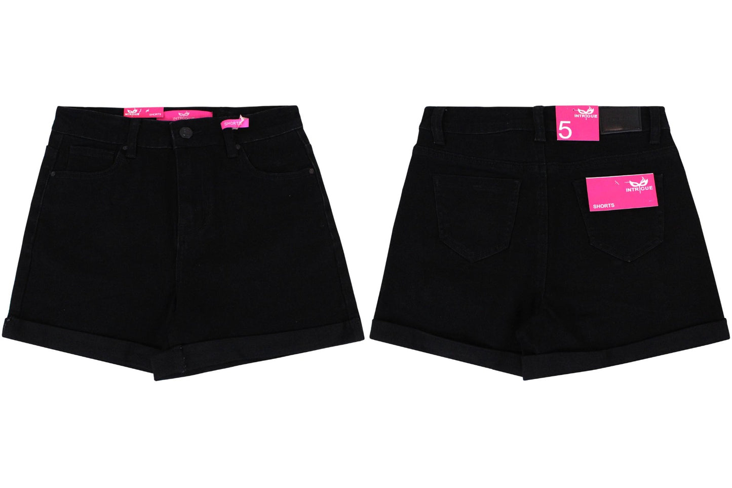 Short Jeans dama Negro Tiro Alto Skinny IN7-1873 tallas 3-15 490390