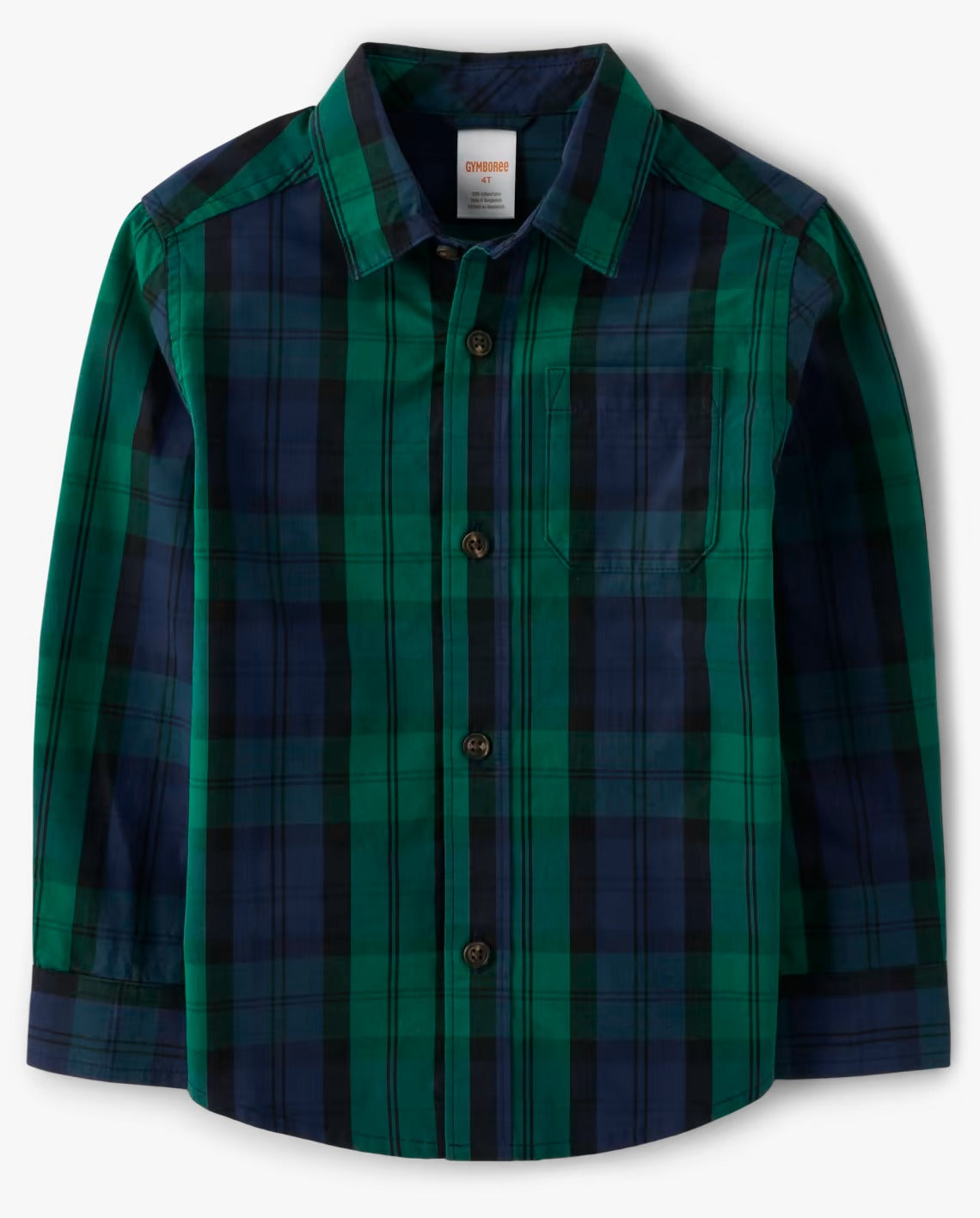 Camisa cuadros verde azul Gymboree niño formal 80943088