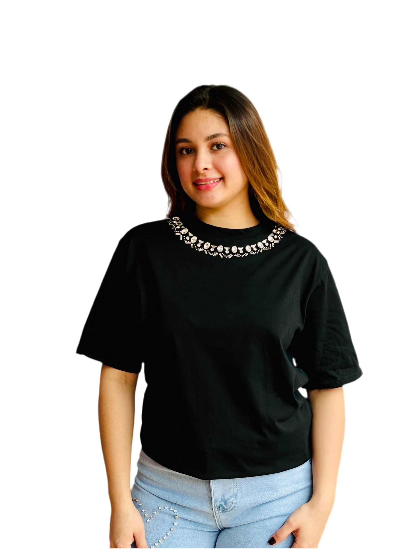 Blusa para Dama negro CTD1128-19 590390