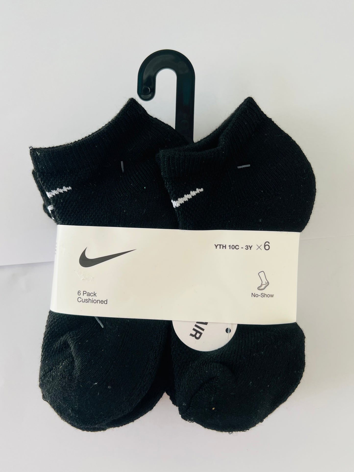 Calcetines Nike negros Niño (no-show)