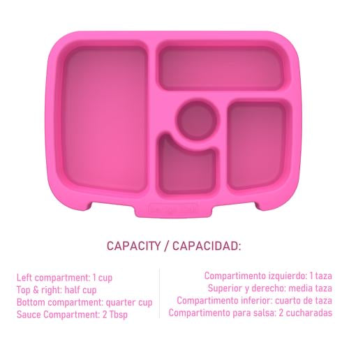 Contenedor para comida lonchera Bentgo bento rosada arcoiris