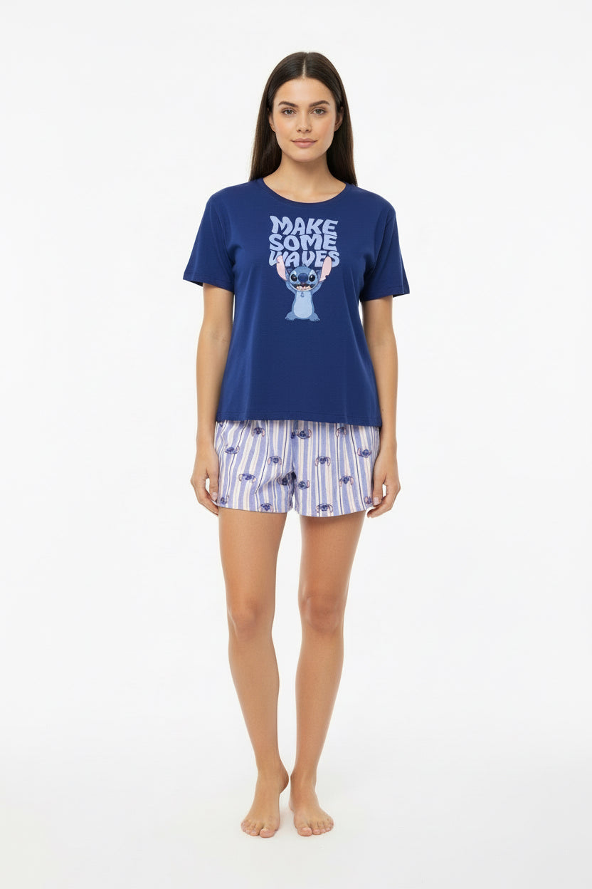 Pijama niña dama stitch waves St Jacks 4080113702