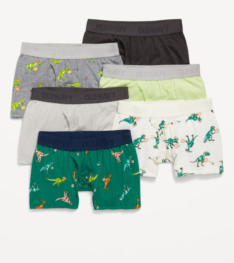 Ropa interior 7 bóxer dinosaurios niño old navy