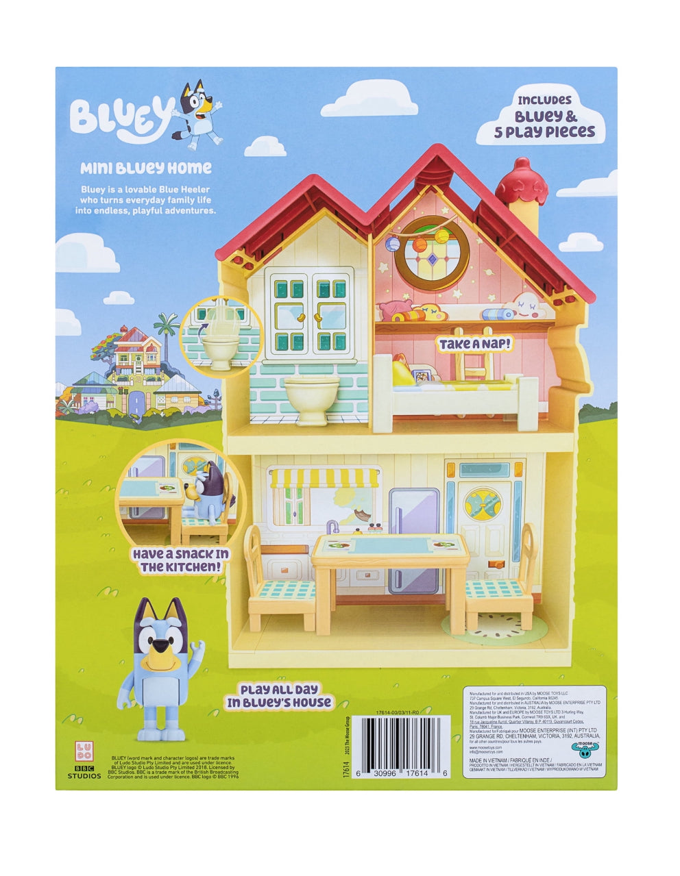 Bluey juguete casa figuras