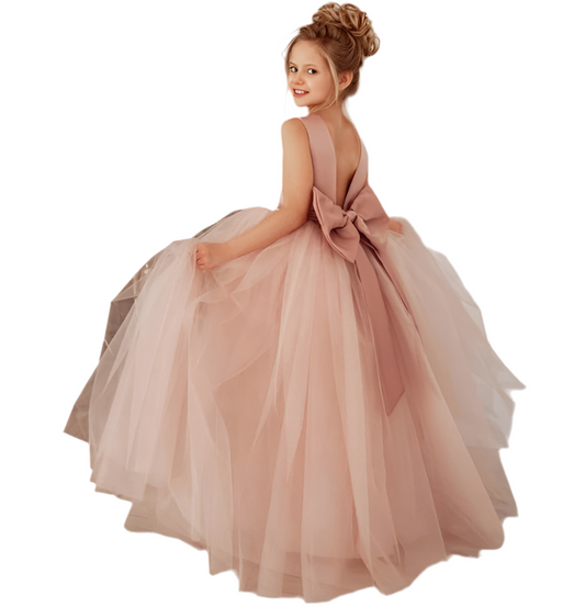 Vestido rosado evento gala