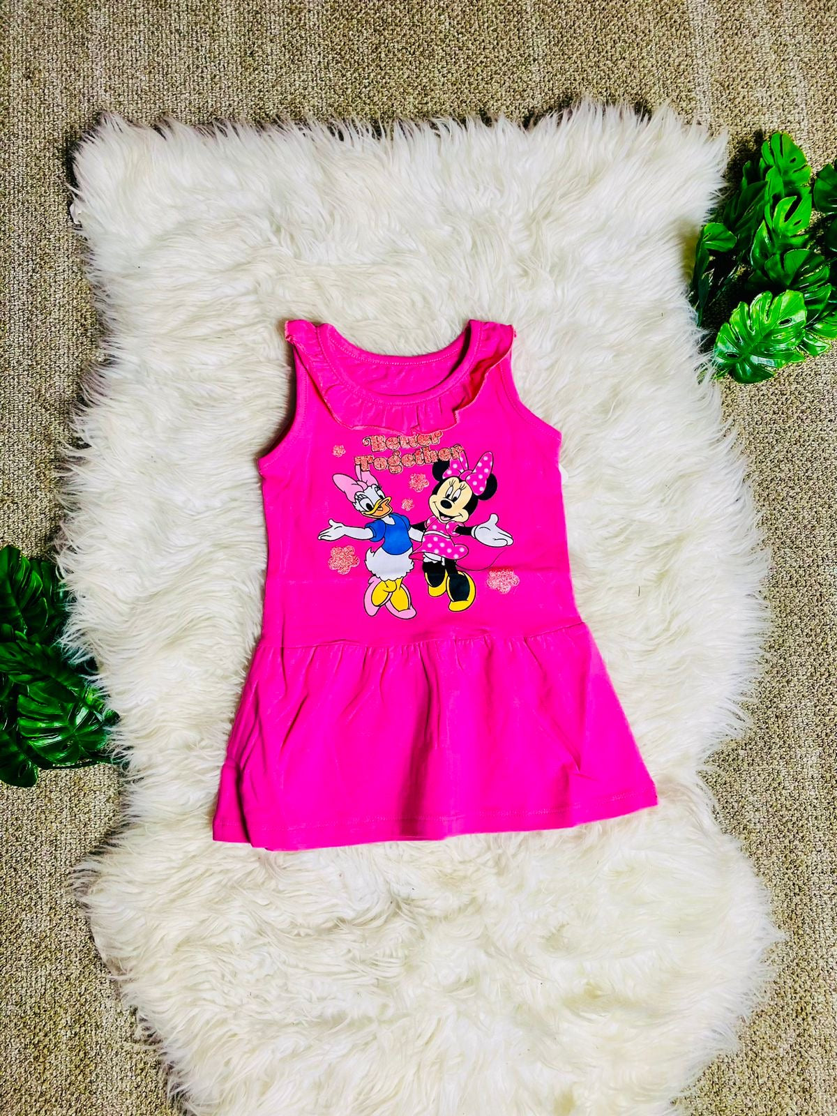 Vestido rosado Minnie Disney bebe niña promo 3x1000