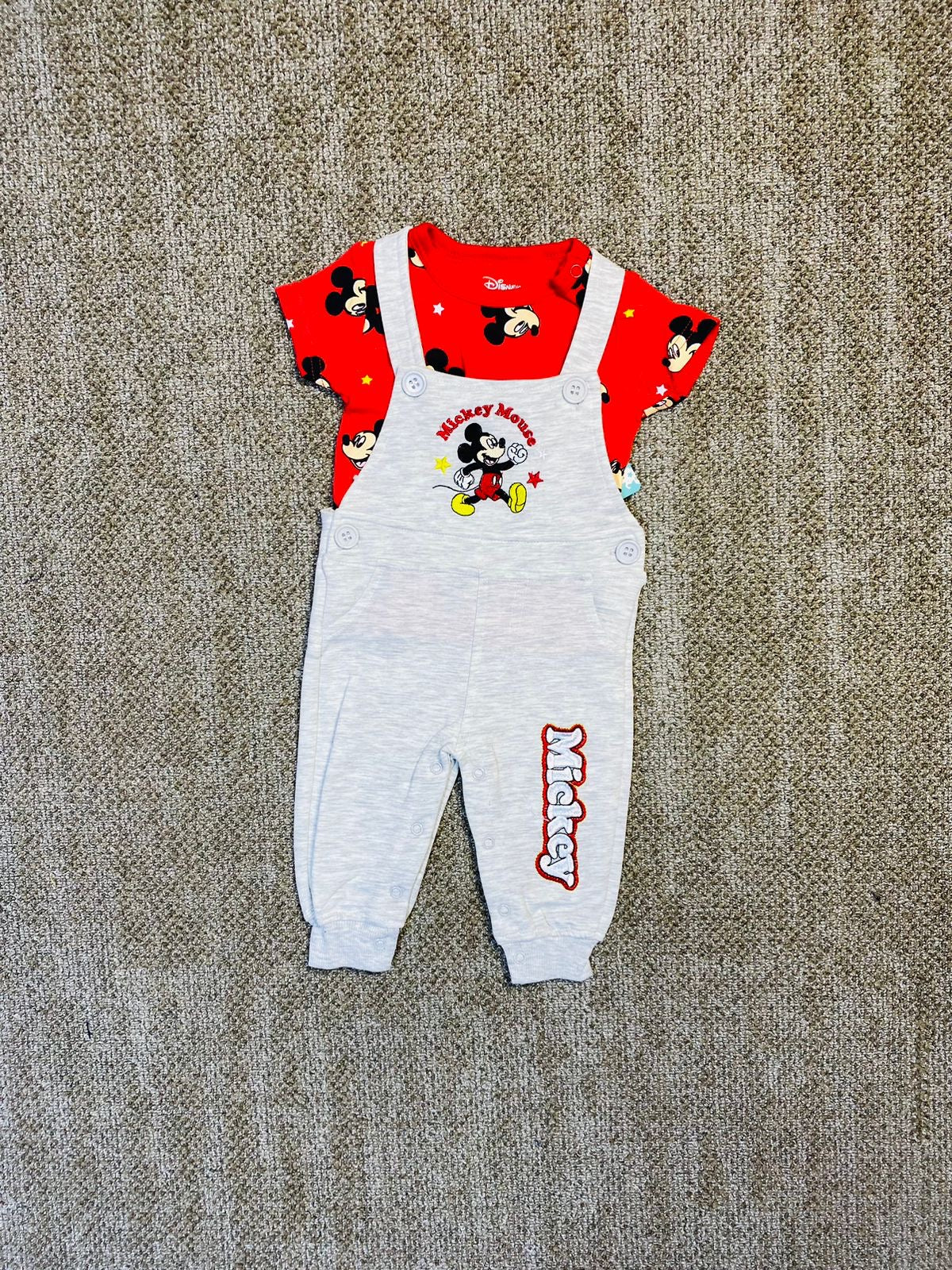 Set Overall 2 piezas mickey bebé niño rojo gris D9-MK-1112B 545490