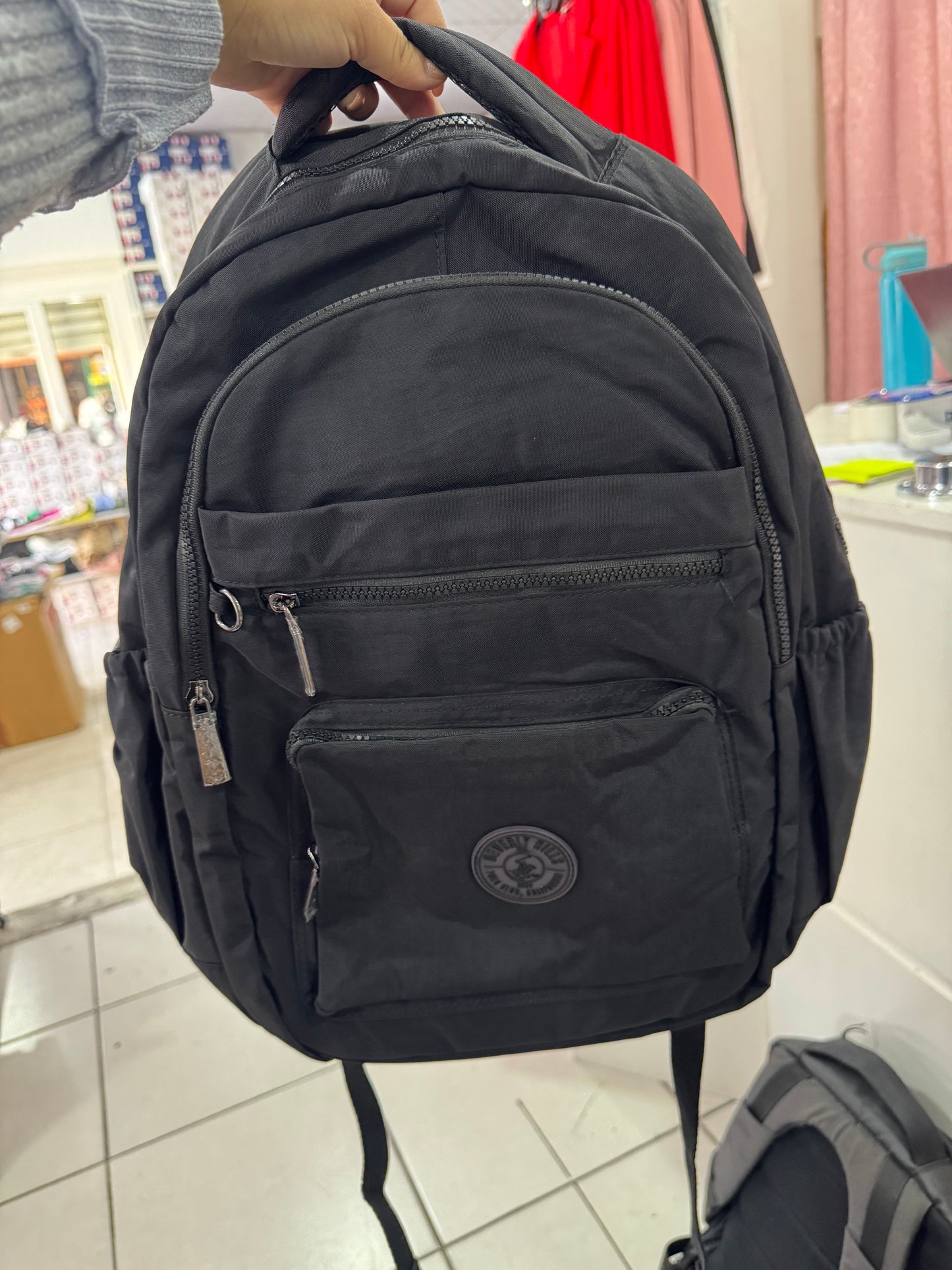 Mochila negra niño niña adulto polo WRINKLE-BP6 1090990