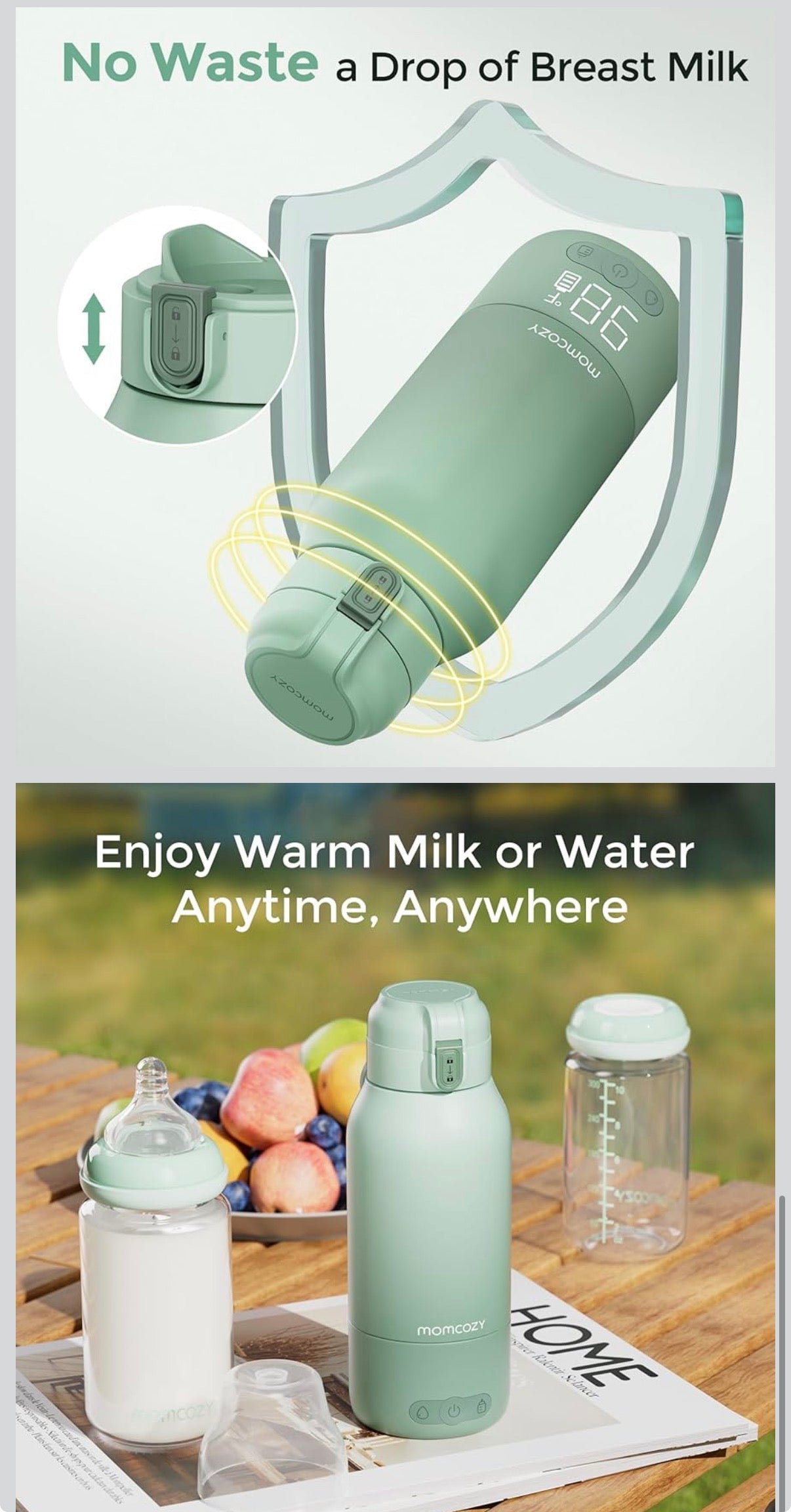 Calentador de leche materna Mom cozy