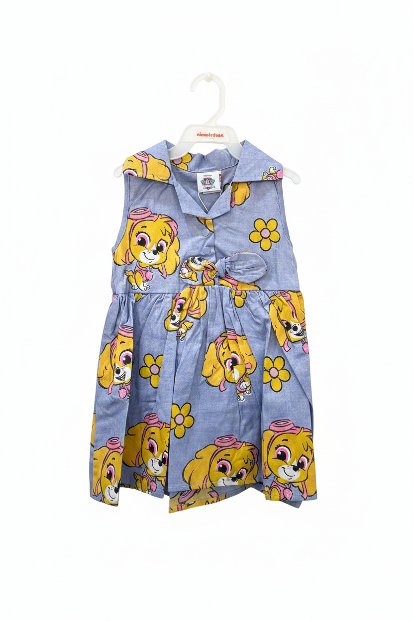 Vestido bebe niña azul claro skye Paw patrol N10-PWG-116B promo 2x1000