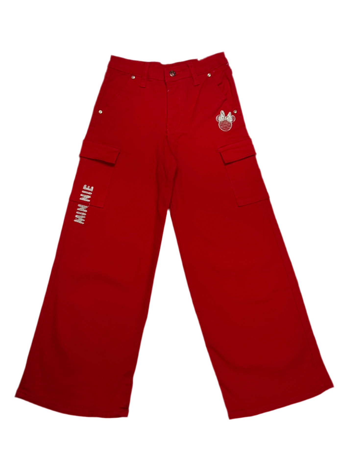 Pantalon jeans rojo niña Minnie MM-2517