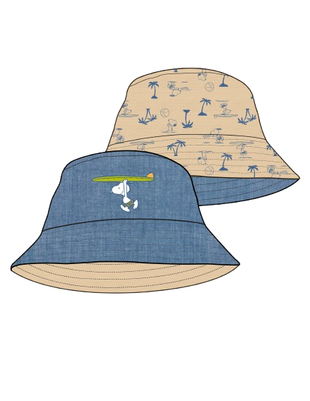 Sombrero de pescador Snoopy surf St Jacks Niña estilo ACC0050901
