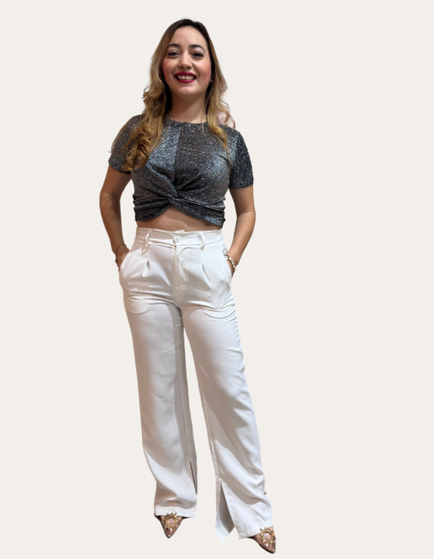 Pantalon blanco para dama mujer formal CPD1102-6 690590490