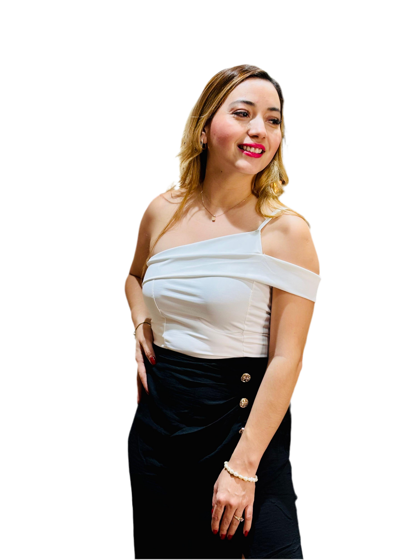 Camisa Blusa Dama Blanco CTD1179-4 395265