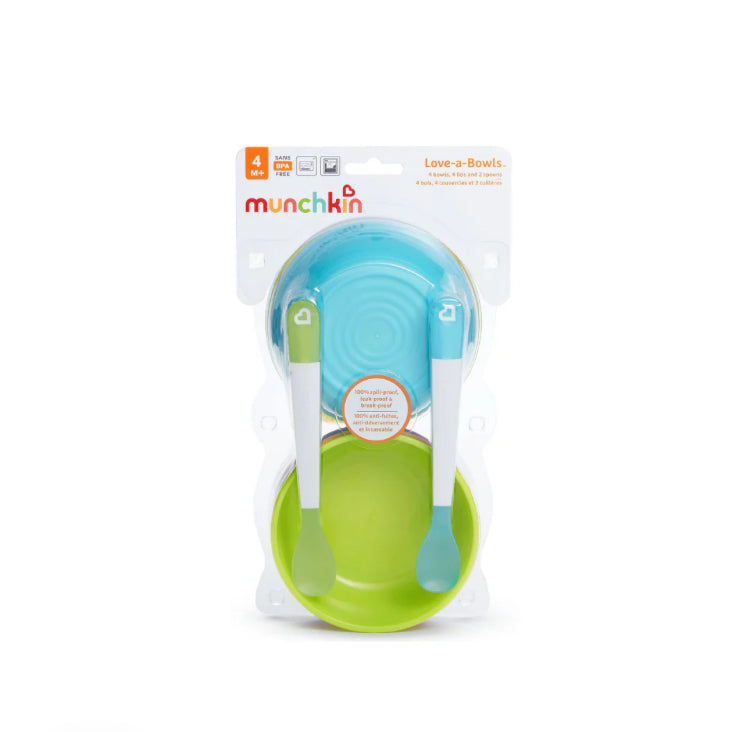 Set 4 tazones platos Munchkin bebe