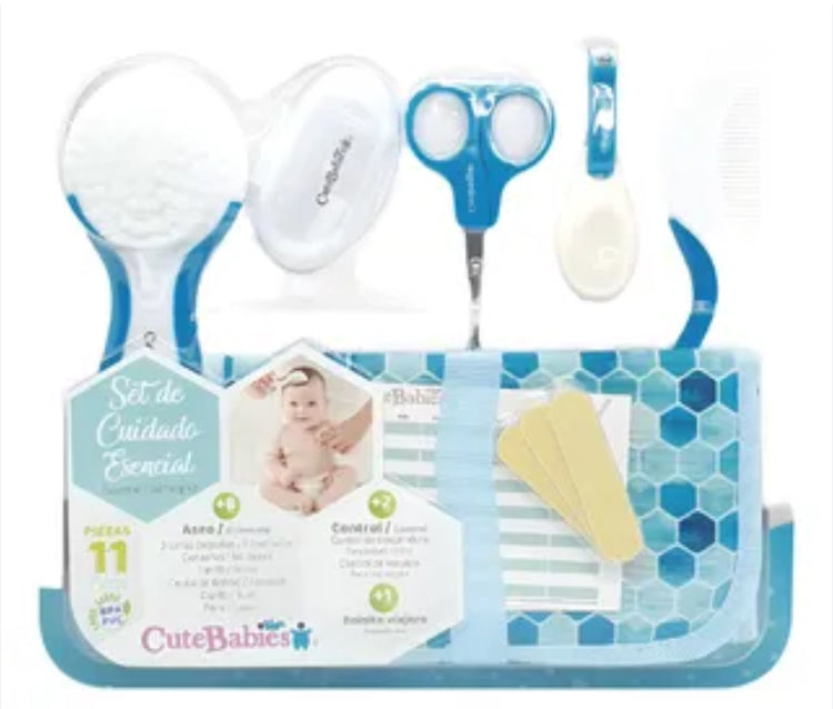 Set limpieza cuidado esencial bebe Niño cutebaby