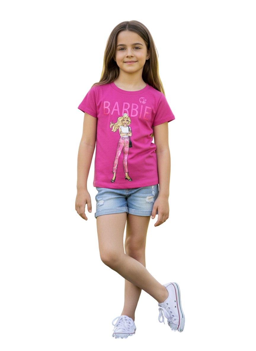 Camisa rosada fucsia niña Barbie Disney BA-90003