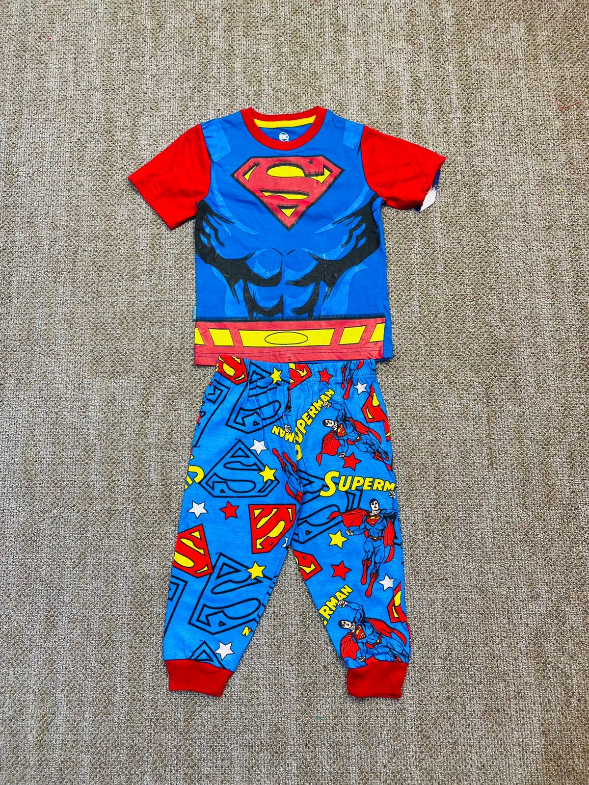 Set 2 piezas pijama superman niño