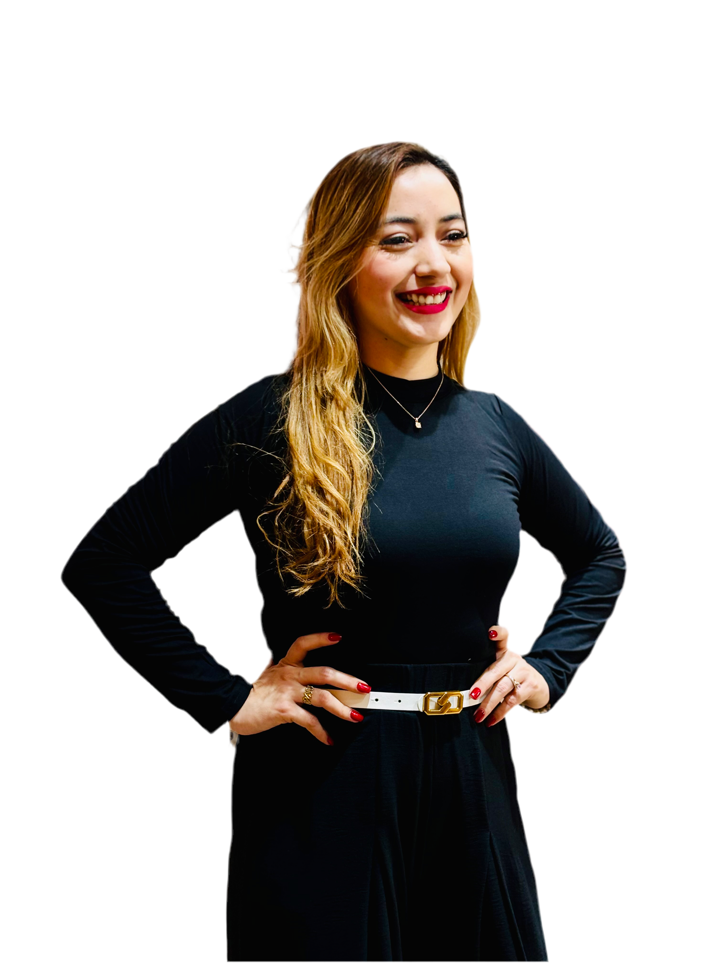 Camisa dama blusa manga larga negra CTD1154-40 390290