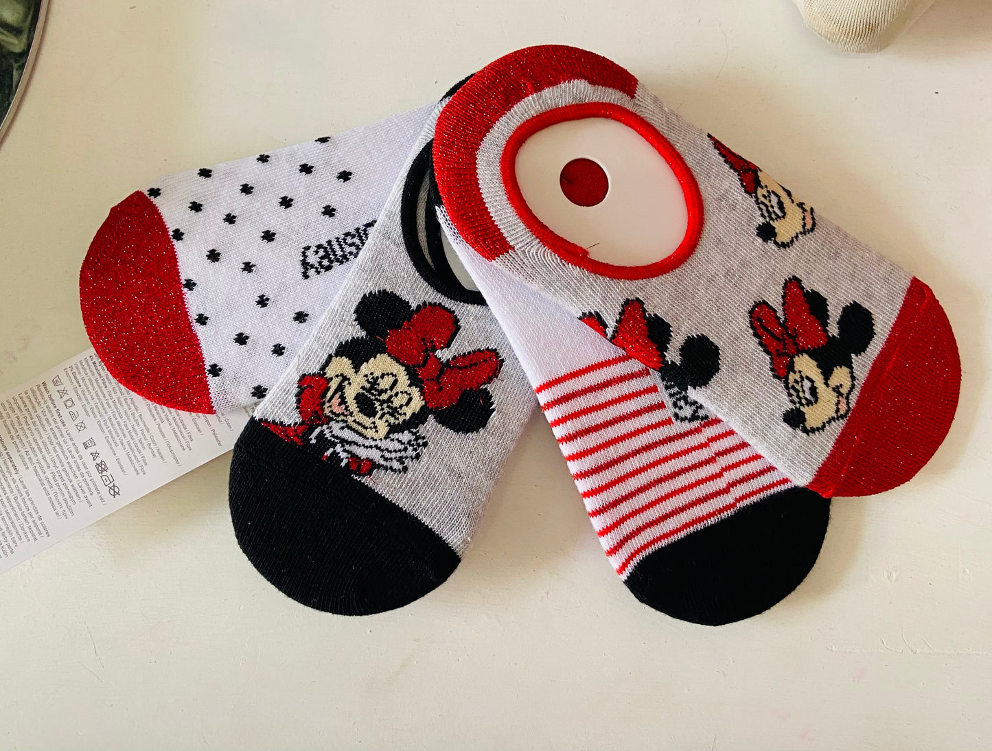 Set 4 pares Calcetines Disney Minnie Mouse