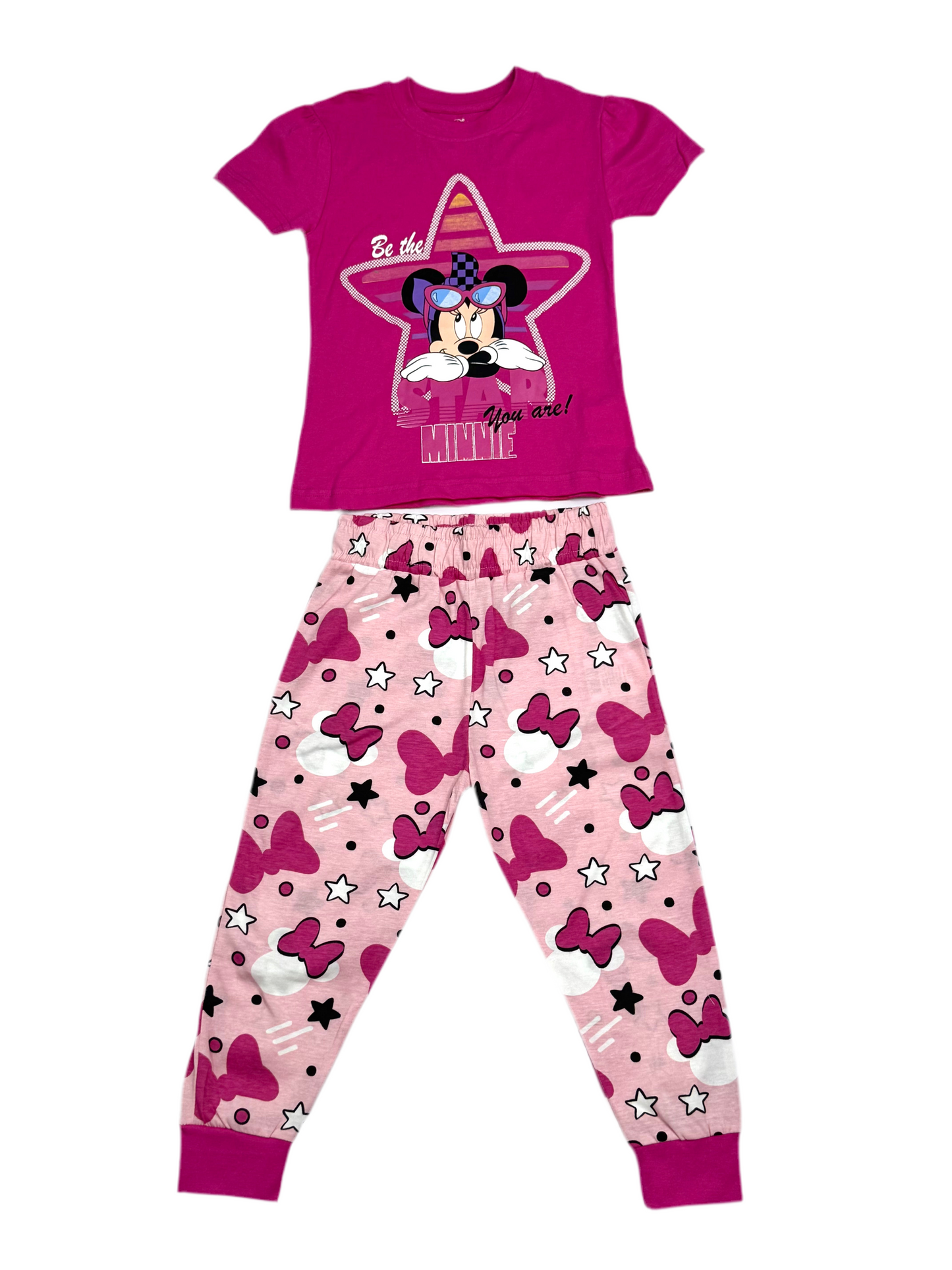Pijama rosado fucsia niña Minnie Disney MM-2574 promo 2x1000