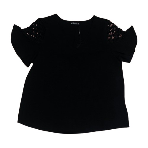 Camisa formal mujer dama negro ING-1661 390290 promo 3x1000