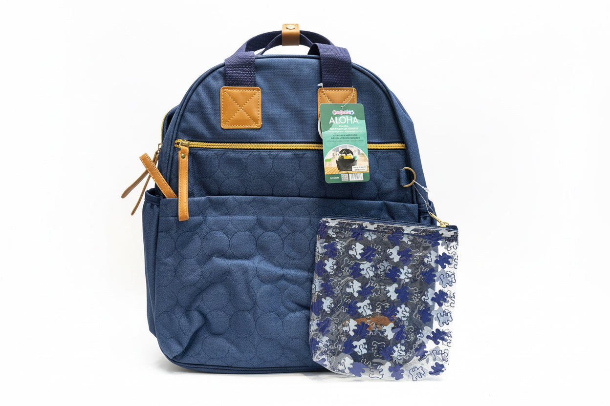 Pañalera azul cute babies aloha bebe niña niño