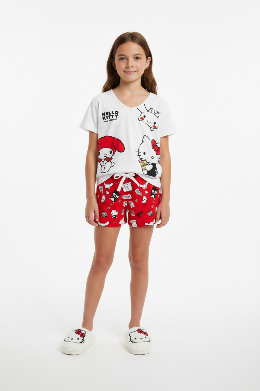 Pijama set 2 piezas juvenil hello kitty St Jacks 4080110601