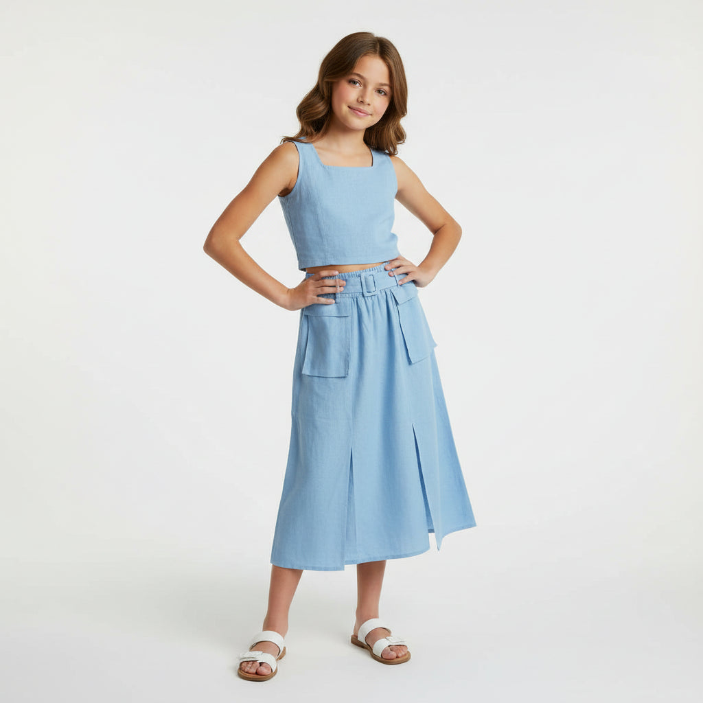 set conjunto 2 piezas niña azul chic mi CGS1208-16 590490