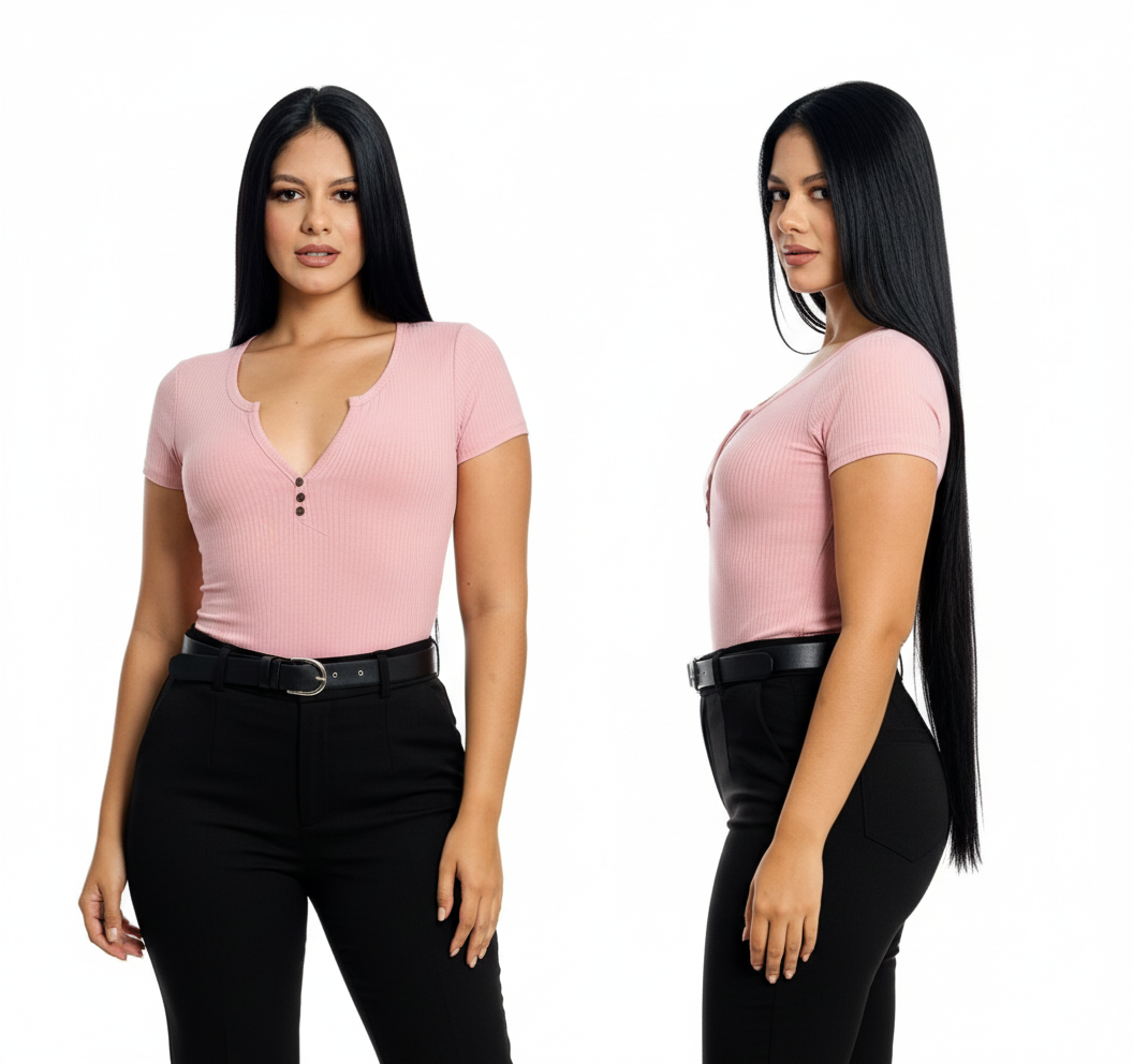 Camisa dama blusa CTD1170-1 390290 oro rosa