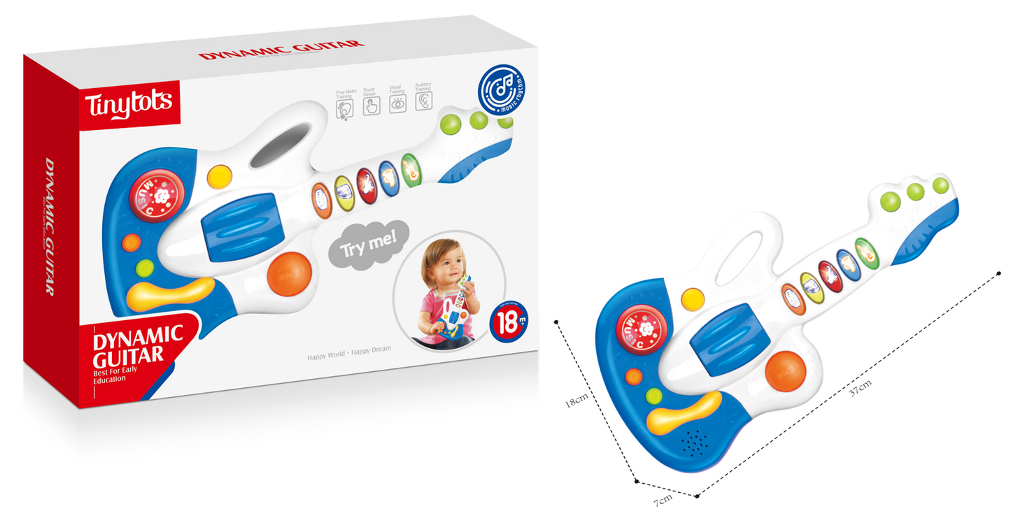 Juguete musical guitarra bebe niño niña juguete educativo Tinytots HE0503 promo