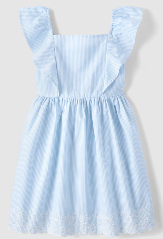 Vestido rayas azul blanco childrens place