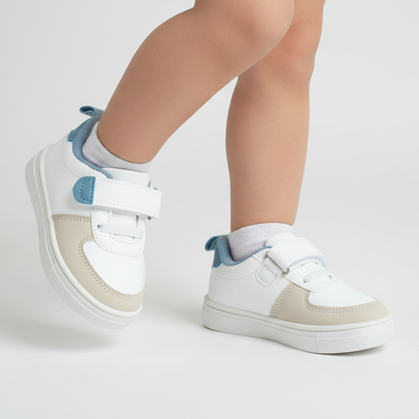 Tenis blancos azul cielo bebe niño bebe niña Tinytots TBPHF1077-ICC promo 2x1000