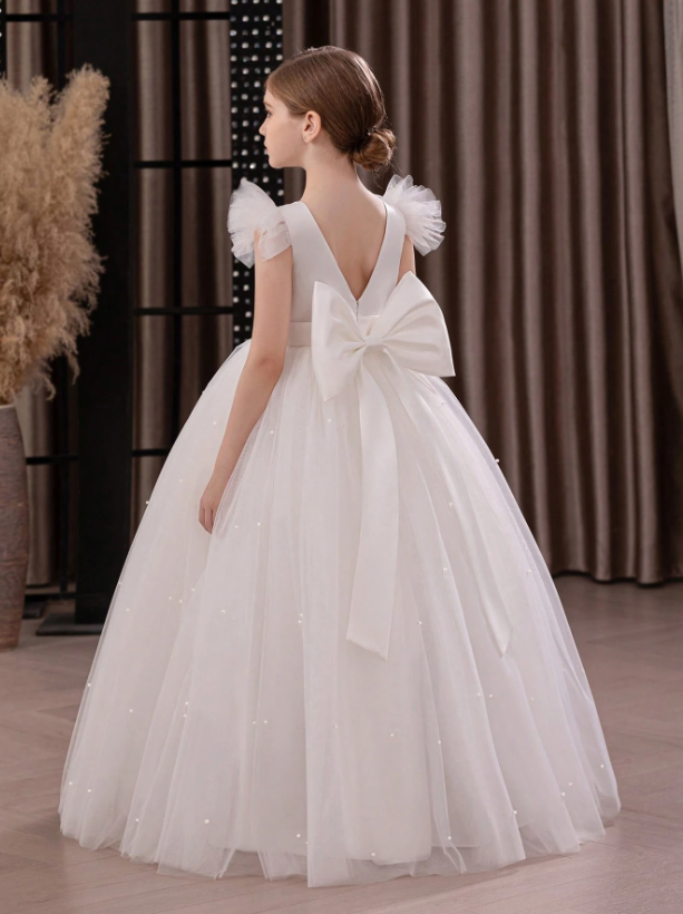 Vestido blanco gala evento niña sk2401115975129459