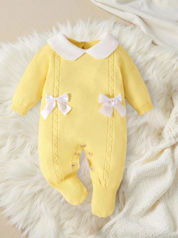 Pijama mameluco amarillo bebe niña sa2408191111137548 salida hospital