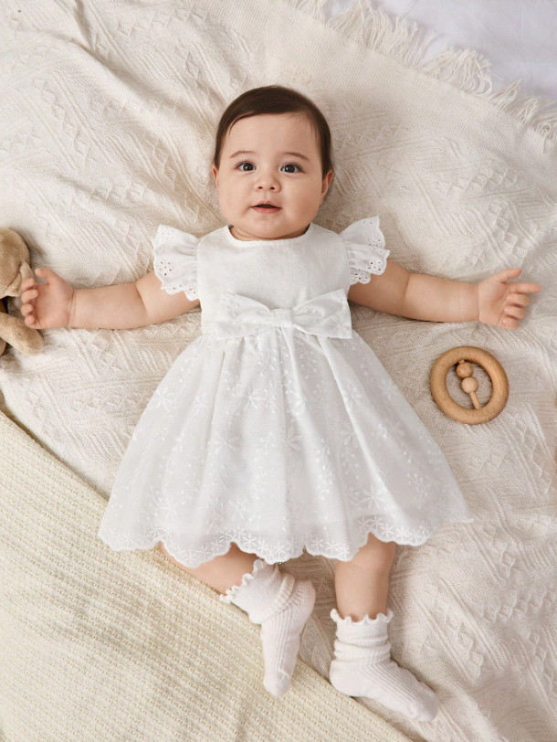 Vestido blanco gala evento bebe niña sa25032529959191138