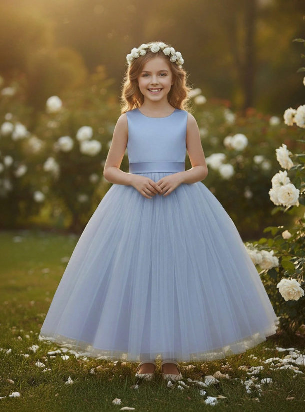 Vestido azul niña gala sk25080923356591038