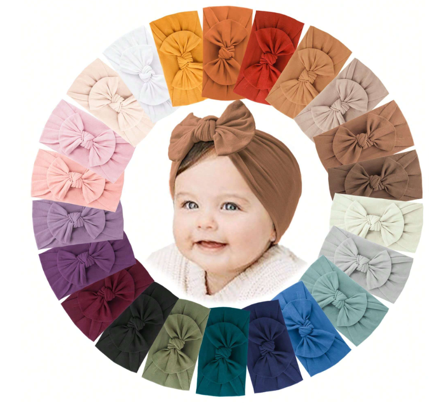 Diadema tela chongo bebe niña sa2409235951138048